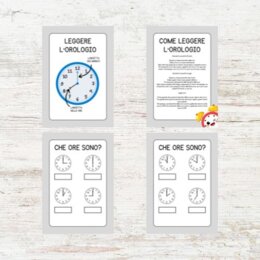 Schede didattiche orologio classe seconda