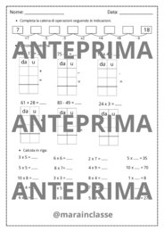 Prove finali matematica - classe seconda primaria