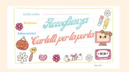 Accoglienza.Cartelli per la porta