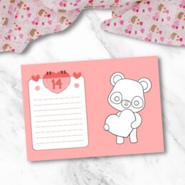 Biglietto di San Valentino per bambini