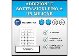 Domino - Addizioni e sottrazioni fino a un milione | Attività Matematica