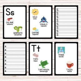 Schede per imparare a scrivere le lettere dell’alfabeto - Back to school