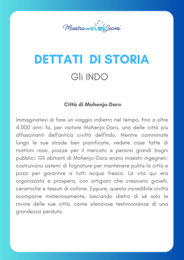Dettati di storia - Gli Indo