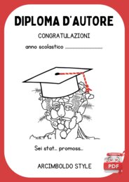DIPLOMA D'AUTORE di fine anno