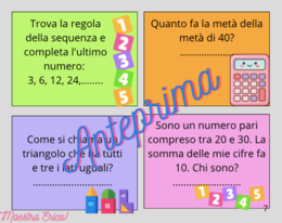 SOS TEMPI MORTI! 40 Carte-Sfida di Logica e Matematica al volo (Classe 2ª e 3ª)