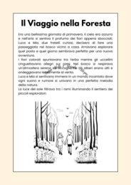 IL VIAGGIO NELLA FORESTA