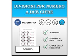 Domino - Divisioni per numero a due cifre | Attività Matematica