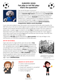 Europei 2020 - Fair Play or not Fair Play