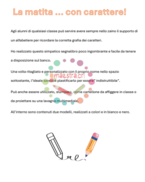 Alfabetiere tascabile: una matita... con carattere