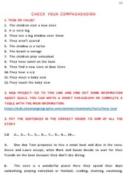 SUMMER AT BLUE COVE - short story A1 level
