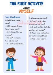 Risorsa pdf in Inglese: Famiglia - Chi sono - Grammatica