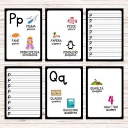 Schede per imparare a scrivere le lettere dell’alfabeto - Back to school