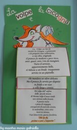 La volpe e la cicogna fabula flipbook in rima
