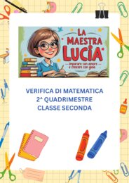 verifica 2 quadrimestre cl 2 matematica