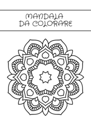 Mandala da colorare