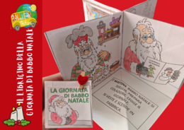 LA GIORNATA DI BABBO NATALE: LIBRICINO PIEGHEVOLE-DECORAZIONE ROTANTE