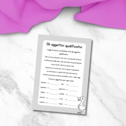 Scheda didattica sugli aggettivi qualificativi