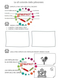 Analisi testuale e attività di lettoscrittura - Lina, la Farfalla Colorata