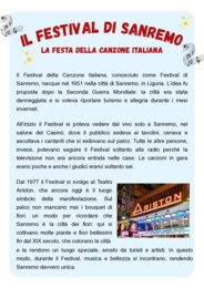 Il festival di Sanremo - comprensione del testo