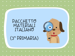 Pacchetto materiali classe terza