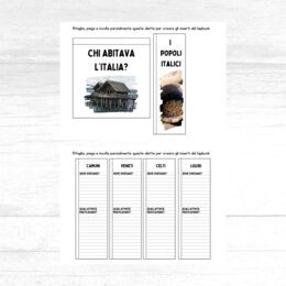Lapbook Popoli Italici