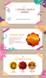 Power point colori caldi e freddi Arte e immagine 1-2-3-4-5 Primaria