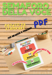 Semaforo della Voce - Cartellone per la gestione del volume in classe (PDF Stampabile)