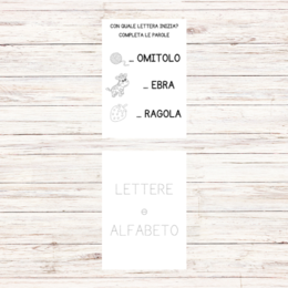 Esercizi italiano prima elementare