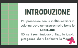 Moltiplicazioni in colonna