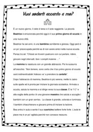 Racconto "Vuoi sederti accanto a me?" + comprensione