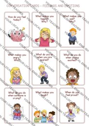 CONVERSATION CARDS - FEELINGS & EMOTIONS | SHEDE DI CONVERSAZIONE - EMOZIONI & SENTIMENTI