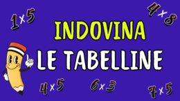 INDOVINA LE TABELLINE - QUIZ DI MATEMATICA - MULTIPLICATION TABLE QUIZ -