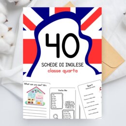 Schede didattiche inglese classe quarta - Pacchetto per tutto l'anno