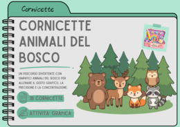 CORNICETTE ANIMALI DEL BOSCO di Vita da Mammestra