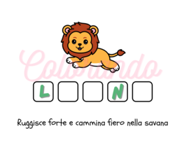 Indovina i nostri nomi .Il mio Primo Gioco di Parole 12 schede illustrate per imparare a leggere e scrivere divertendosi!