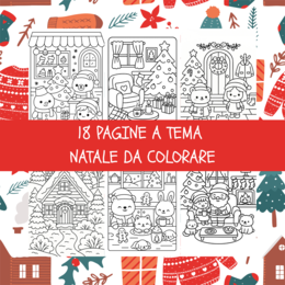 Disegni Natalizia PDF da colorare