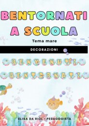 Accoglienza scuola primaria – Benvenuti/Bentornati tema mare