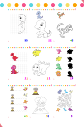 libro: Colora e gioca con i dinosauri