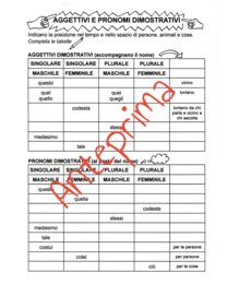 Aggettivi e pronomi dimostrativi