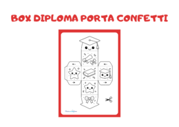 Box Diploma porta confetti