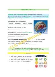 CLIL Geography classe 4^