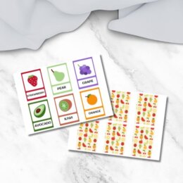 Flashcards frutta in inglese