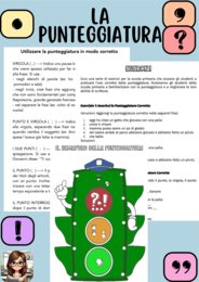 Il semaforo della punteggiatura: schede teoriche ed esercizi (5 PAGINE)