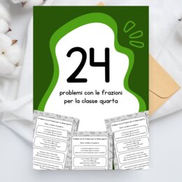 Problemi con le frazioni per la classe quarta della scuola primaria