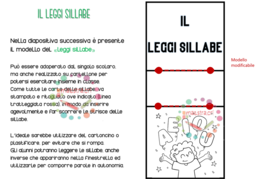 Apprendimento della lettura - Il "Leggisillabe"
