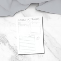 Planner settimanale da stampare in PDF