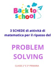 Back to school - schede problem solving