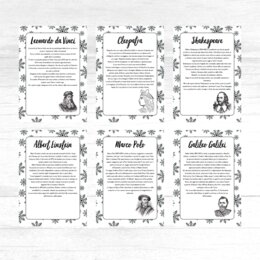 Calendario dell'avvento da stampare - "Personaggi famosi"