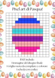 Pixel art di Pasqua_uovo rosa