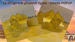 La Sfinge POPUP e le piramidi Egizie